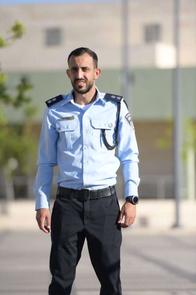 נביל שנאן בטקס סיום קורס הקצינים של משטרת ישראל. | דוברות המשטרה