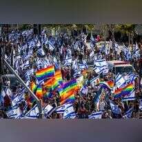 הפגנה נגד הרפורמה המשפטית בירושלים בחודש יולי. | יונתן זינדל, פלאש 90 הפגנה נגד הרפורמה המשפטית בירושלים בחודש יולי. | יונתן זינדל, פלאש 90