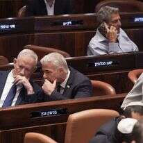 לפיד וגנץ. | דני שם טוב - דוברות הכנסת