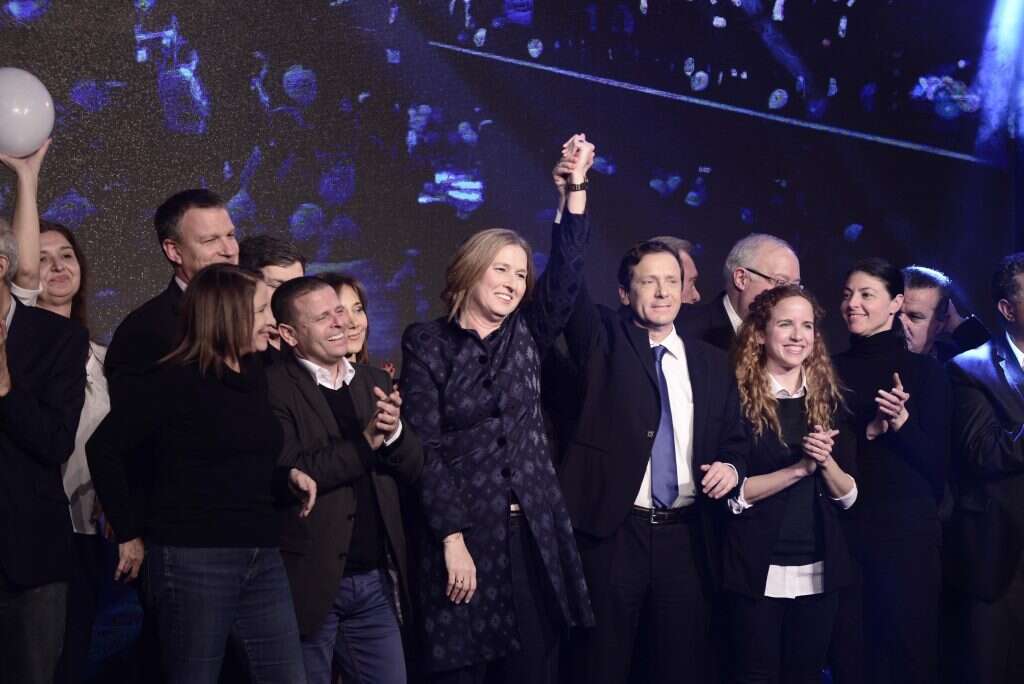 ניהל את הקריאייטיב. המחנה הציוני חוגג בליל בחירות 2015. | תומר נויברג, פלאש 90