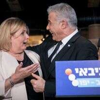 אורנה ברביבאי ויאיר לפיד. | מרים אלסטר, פלאש 90