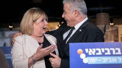 אורנה ברביבאי ויאיר לפיד. | מרים אלסטר, פלאש 90