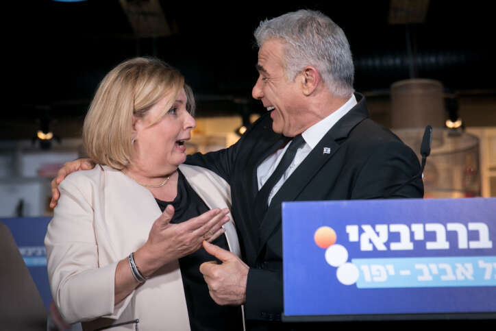 אורנה ברביבאי ויאיר לפיד. | מרים אלסטר, פלאש 90