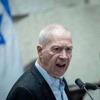 שר הביטחון יואב גלנט. | יונתן זינדל, פלאש 90