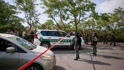 זירת הפיגוע במעלה אדומים. | חיים גולדברג, פלאש 90