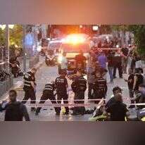 זירת הפיגוע בתל אביב. | אביר סולטן, EPA