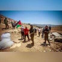 עימותים בין חיילי צה"ל לפלסטינים ואנרכיסטים. | Nasser Ishtayeh/Flash90