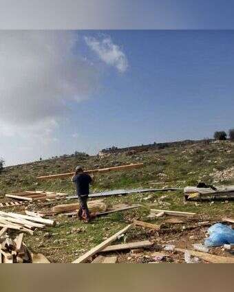 ההתנחלות עוז ציון שליד הכפר בורקא. | פלאש 90