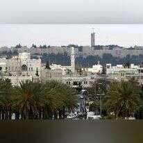 נוף במזרח ירושלים, ברקע: האוניברסיטה העברית. | פלאש 90