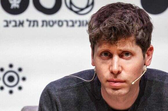 סם אלטמן, מייסד ומנכ"ל חברת OpenAI, היוצרת של ChatGPT, באוניברסיטת תל אביב. | JACK GUEZ / AFP
