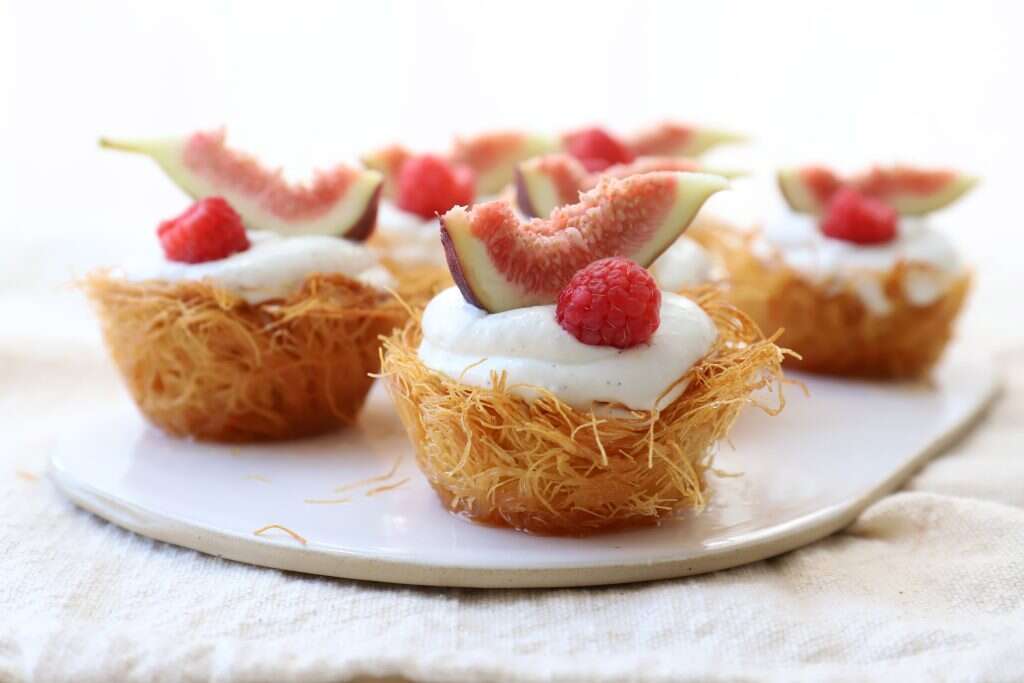 סלסילות קדאיף במילוי גבינה. | אפרת ליכטנשטט