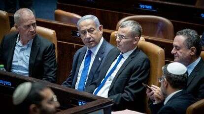 נתניהו בהצבעה על ביטול עילת הסבירות, בחודש שעבר. | יונתן זינדל, פלאש 90