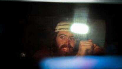 אלישע ירד העצור מובא לדיון בבית המשפט אחרי התקרית בבורקה. | חיים גולדברג, פלאש 90