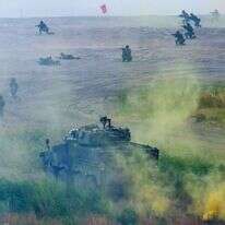 תרגיל צבא טאיוואן בחודש שעבר. | Sam Yeh / AFP