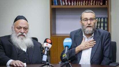 גפני וגולדקנוף, ראשי יהדות התורה. | אוליבר פיטוסי, פלאש 90