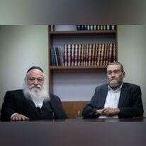 ראשי מפלגת יהדות התורה, השר יצחק גולדקנופף וחבר הכנסת משה גפני. | יונתן זינדל, פלאש 90