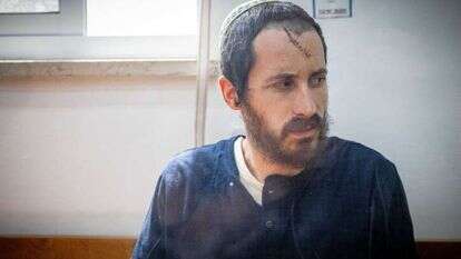 יחיאל אינדור בדיון הארכת מעצר. | חיים גולדברג, פלאש 90