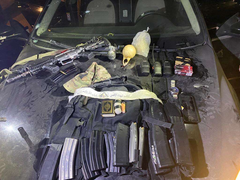 הנשק של המחבלים שנתפס  על ידי צה"ל. | דובר צה"ל