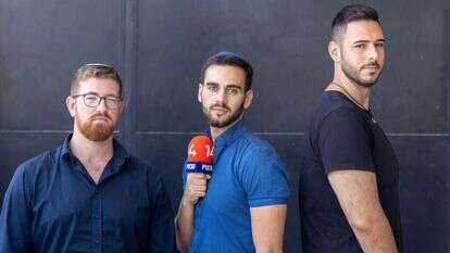 מימין לשמאל: שגיא אלמוג כהן, יונתן וייס ועתי שלו. | יוסי אלוני