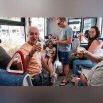 חוגגים את נסיעות הבכורה של הרכבת הקלה. | אבשלום ששוני, פלאש 90