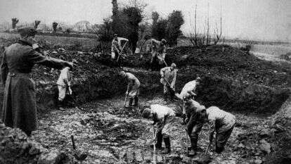 חיילים גרמנים באי ג'רזי, 1940. | גטי אימג'ס