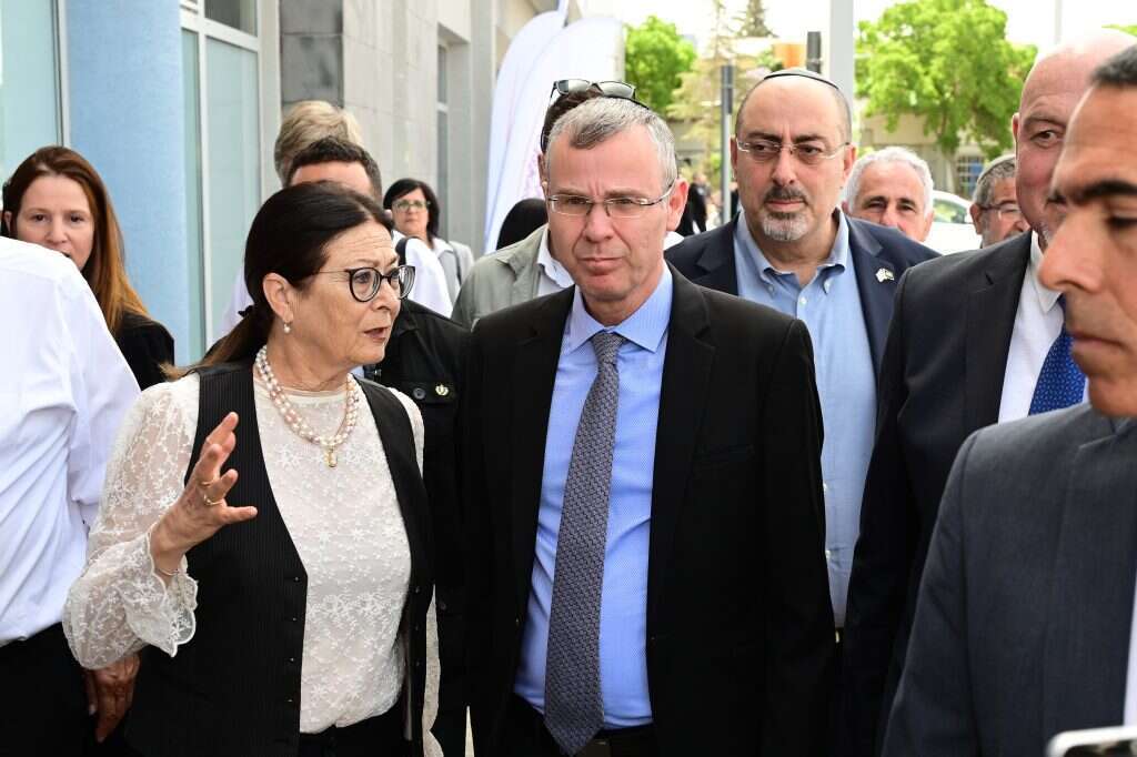 יריב לוין ואסתר חיות. | מיכאל גלעדי, פלאש 90