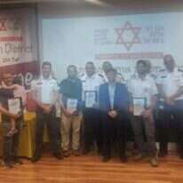 טקס הענקת הסיכה. | דוברות מד"א