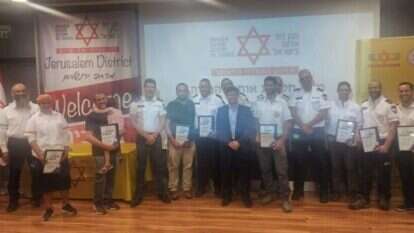 טקס הענקת הסיכה. | דוברות מד"א טקס הענקת הסיכה. | דוברות מד"א