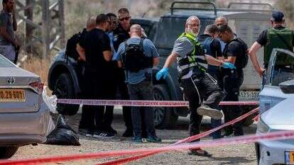 זירת הפיגוע ליד חברון, היום. | חיים גולדברג, פלאש 90