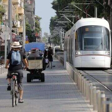 הרכבת הקלה בגוש דן. | EPA