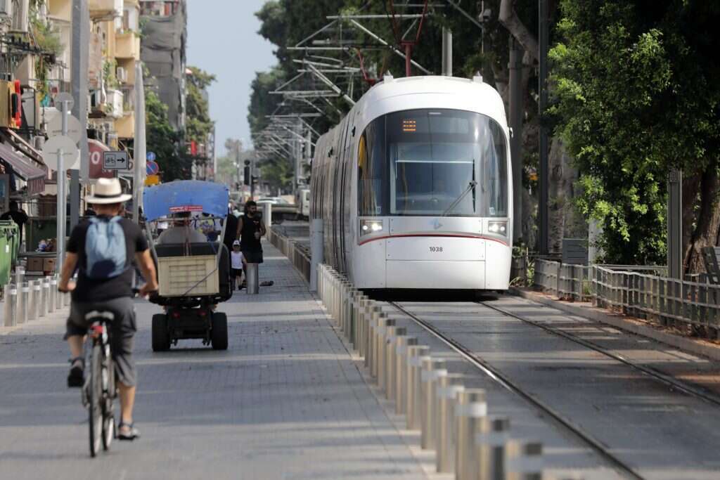 הרכבת הקלה בגוש דן. | EPA