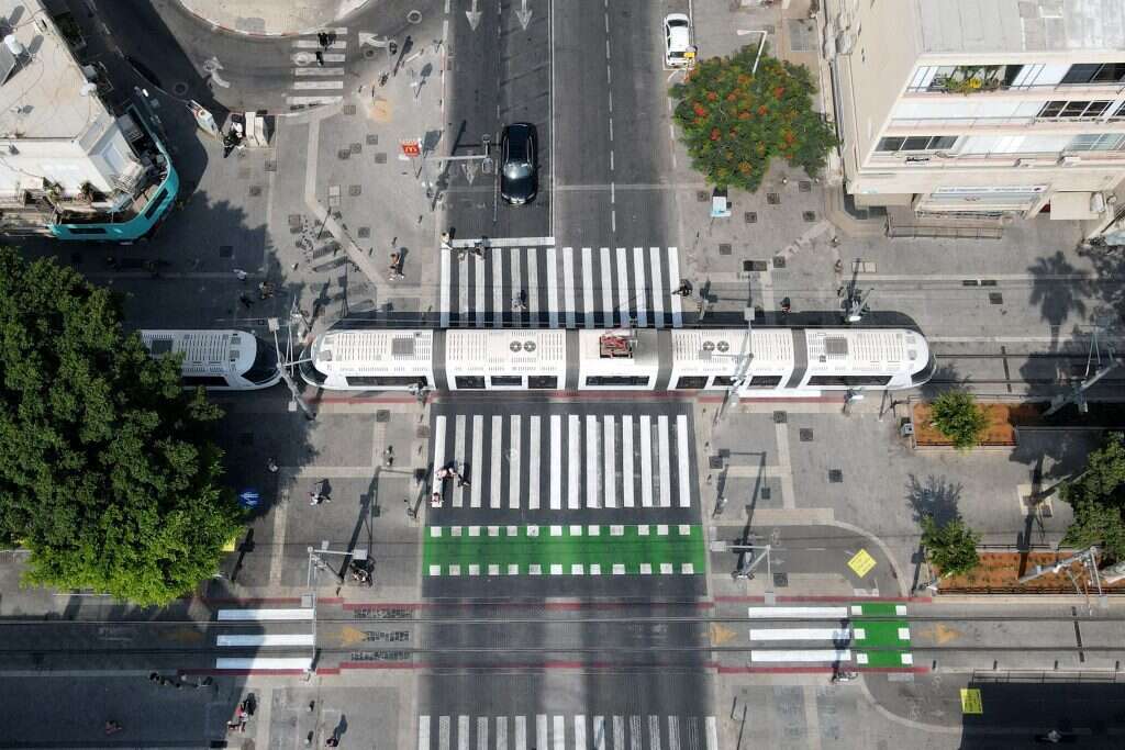 הרכבת הקלה בגוש דן | AFP