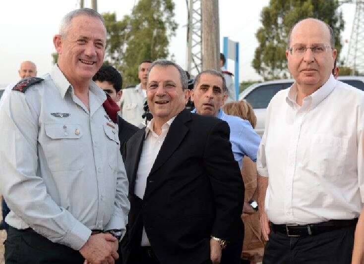 יעלון, ברק וגנץ. | יוסי זליגר, פלאש 90