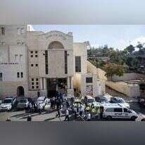 זירת הפיגוע בהר נוף, 2014. | יונתן זינדל, פלאש 90