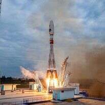 שיגור הגשושית הרוסית, לונה, לירח. | EPA ROSCOSMOS STATE SPACE CORPORATION