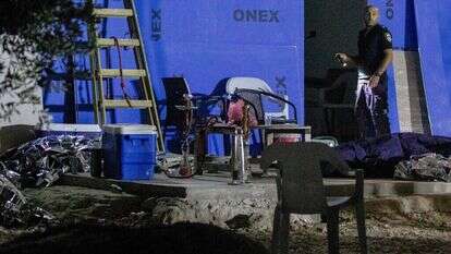 הזירה באבו־סנאן שבה נרצחו ארבעה בני משפחה, השבוע. | שיר טורם, פלאש 90