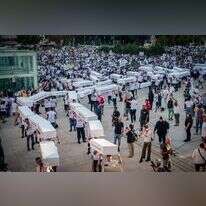 "צעדת המתים" בתל־אביב, בתחילת החודש. | אבשלום ששוני, פלאש 90