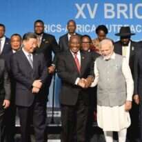 ועידת ה-BRICS 2023 בדרום אפריקה. | EPA