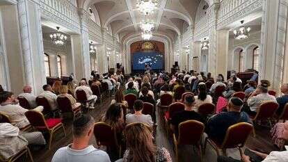 החגיגות לבית הכנסת "ברודצקי" בקייב, אוקראינה. | הרבנות הראשית לאוקראינה