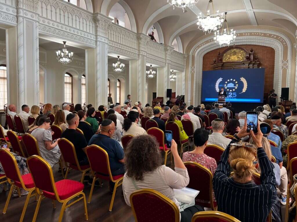 החגיגות לבית הכנסת "ברודצקי" בקייב, אוקראינה. | הרבנות הראשית לאוקראינה