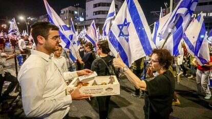 צעדת מחאה בבני־ברק, מאי 2023. | פלאש 90