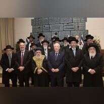 השבעת מועצת הרבנות הראשית בבית הנשיא, 2018. | יונתן זינדל, פלאש 90