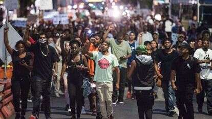 הפגנה נגד גזענות בקרוליינה. | גטי אימג'ס