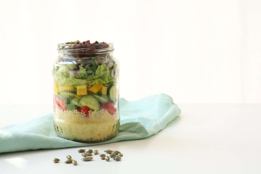 סלט קוסקוס וירקות. | אפרת ליכטנשטט