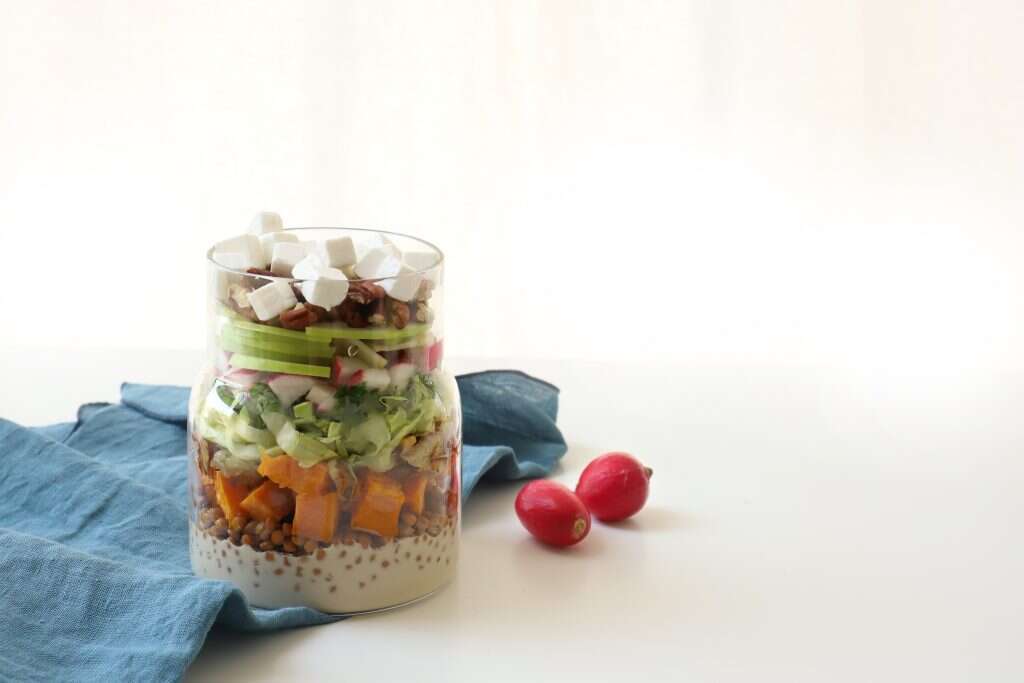 סלט עדשים שחורות. | אפרת ליכטנשטט