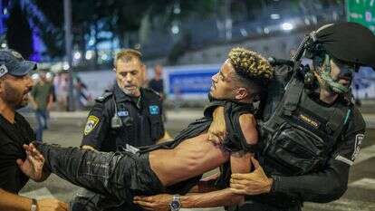 עימותים עם המשטרה בהפגנת "צדק לרפאל". | איתי רון, פלאש 90