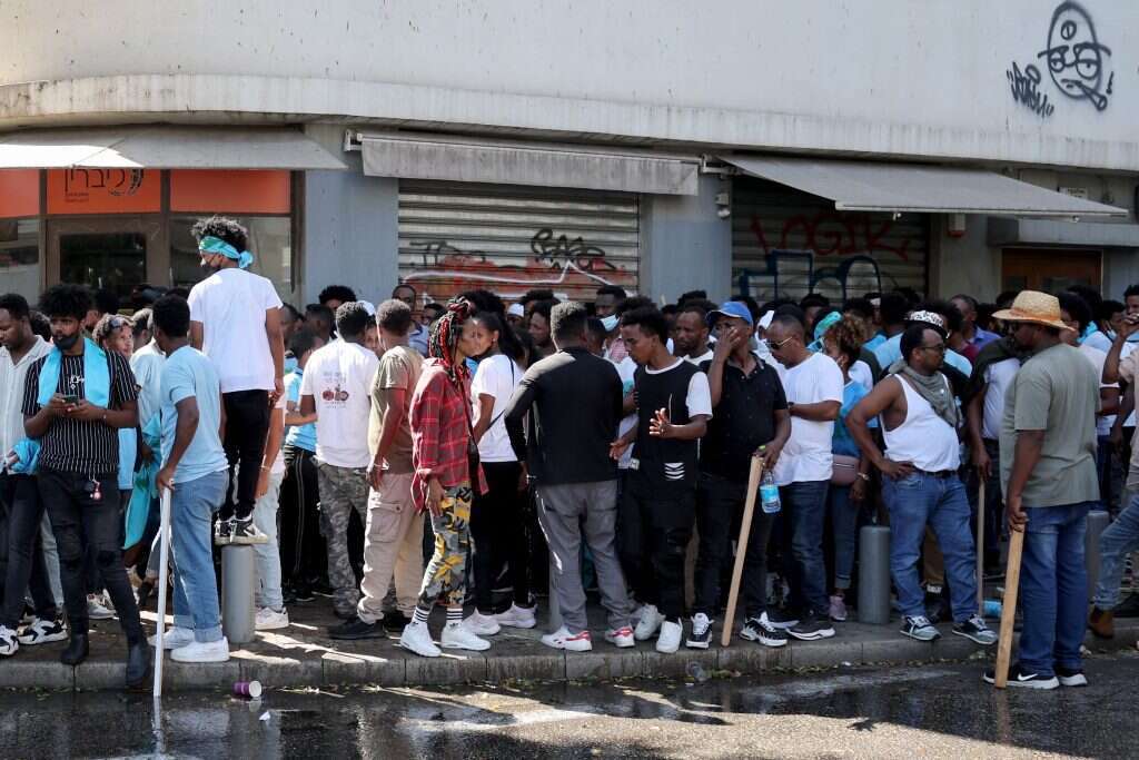 מסתננים אריתראים בדרום תל אביב, אילוסטרציה. | JACK GUEZ / AFP