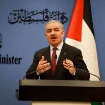 ראש הממשלה הפלסטיני, מוחמד אשתייה. | פלאש 90