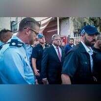 השר לביטחון לאומי איתמר בן גביר בדרום תל אביב. | אבשלום ששוני, פלאש 90