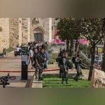 זירת הפיגוע בטיילת שער יפו בירושלים. | חיים גולדברג, פלאש 90